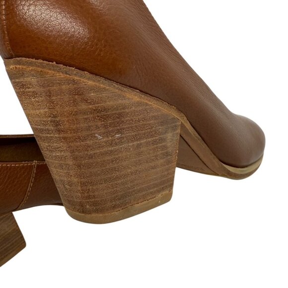 Rachel Comey Cognac Falk Pump Block Heel Leather Size 6.5 Neutral Minimalist EUC - Picture 9 of 12